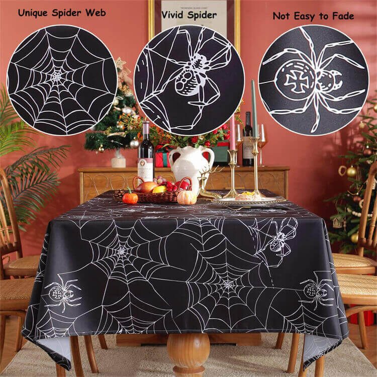 Spider Web Table Cover New Sastybale Black Spider Web Table Covers