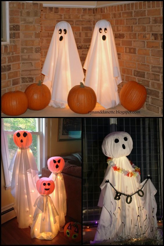 Tomato Cage Ghosts Beautiful Ghostly tomato Cages Halloween Decor Fun 7 Step Project