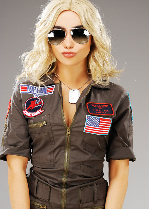 Top Gun Halloween Costume Woman Fresh Womens Deluxe top Gun Fighter Pilot Costume