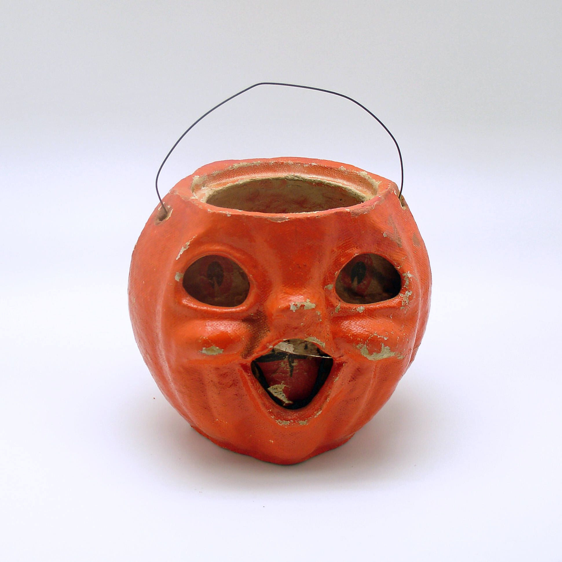 Vintage Paper Mache Jack O Lantern Lovely Vintage Halloween Decoration Jack O Lantern Paper Mache