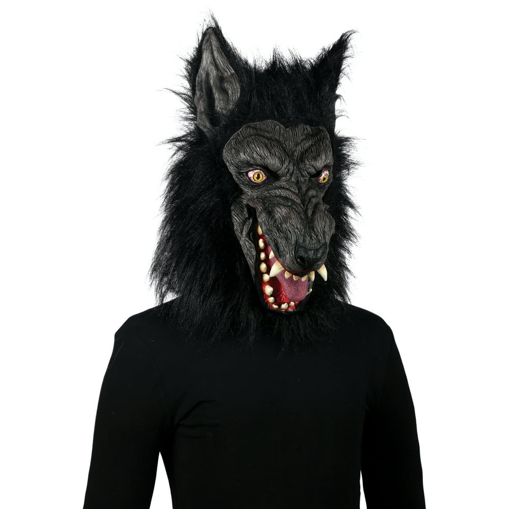 Werewolf Halloween Mask New Way to Celebrate Deluxe Werewolf Mask Black Walmart Walmart