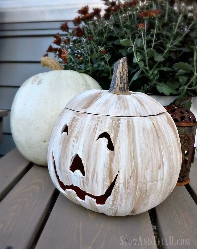 White Jack O Lantern Best Of White Painted Jack O Lantern and Back Porch Update Yardworkation 4