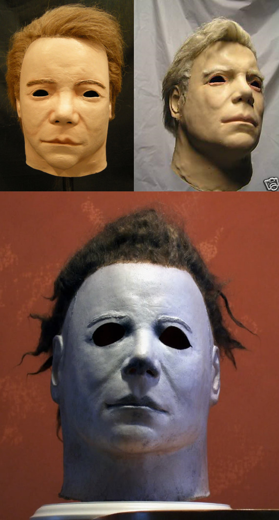 William Shatner Michael Myers Mask New the Many Faces Of Michael Myers the original Michael Myers Mask