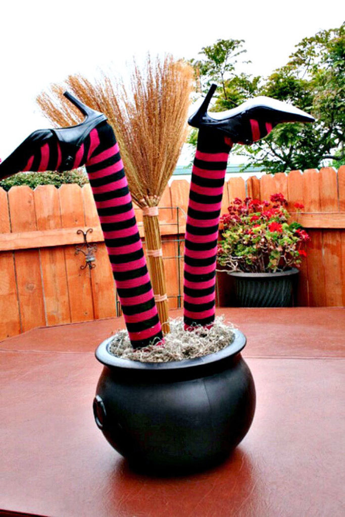 Witch Legs Decoration Awesome Witch Legs Decor Diy Halloween Decorations with Witches Feet