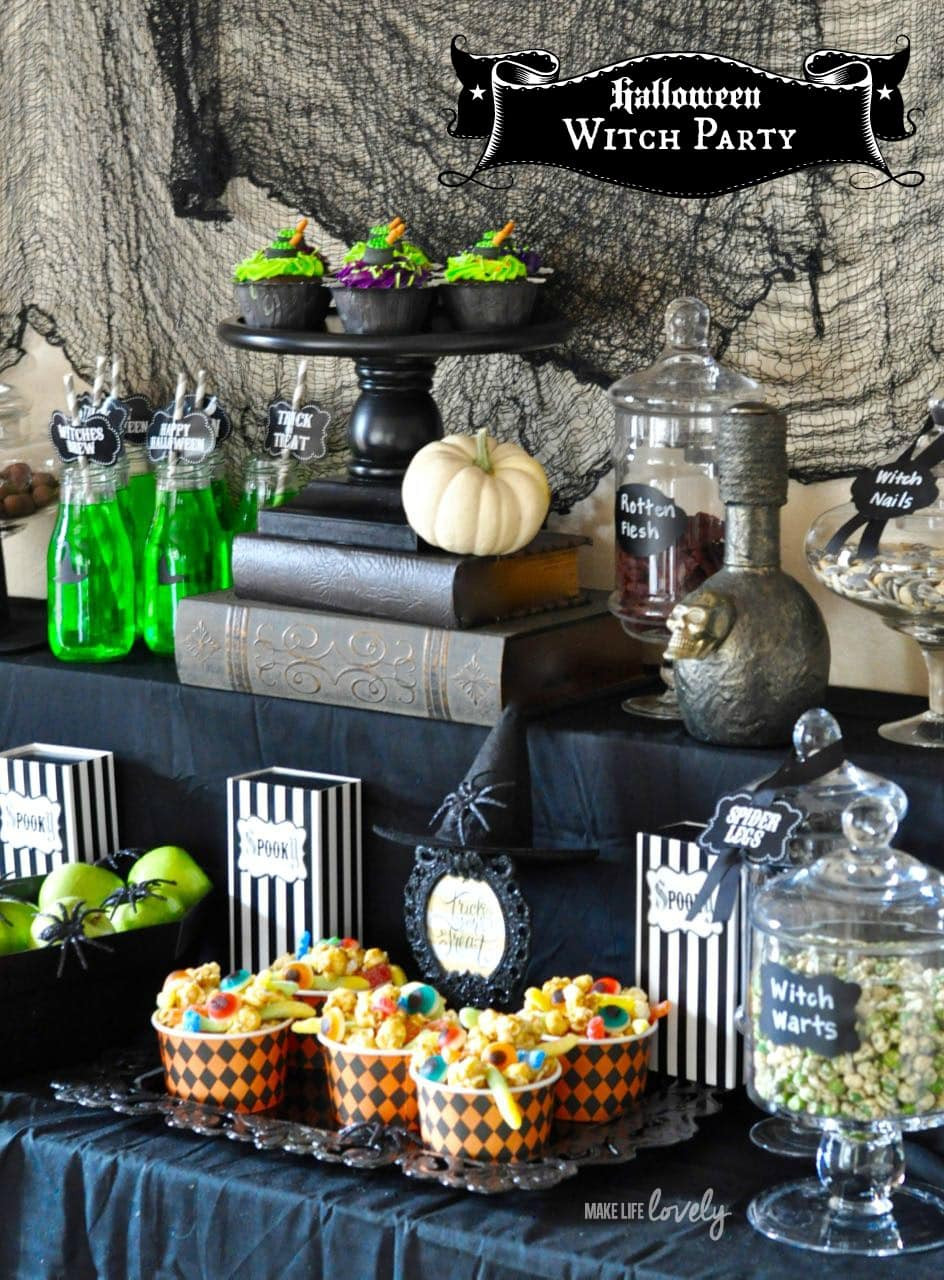 Witch Party theme Inspirational Witch Halloween Party Cauldron Pudding Make Life Lovely