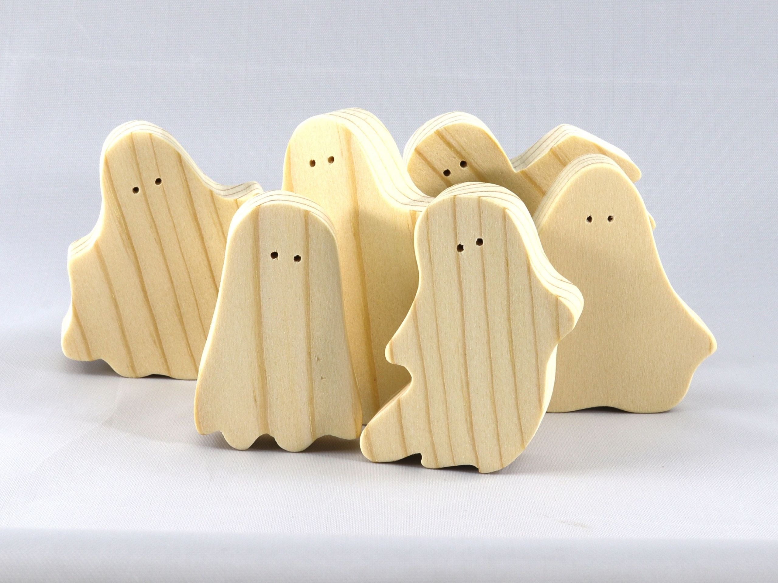 Wooden Halloween Cutouts Beautiful Handmade Wooden Halloween Ghost Cutouts Set Of 6 Silly