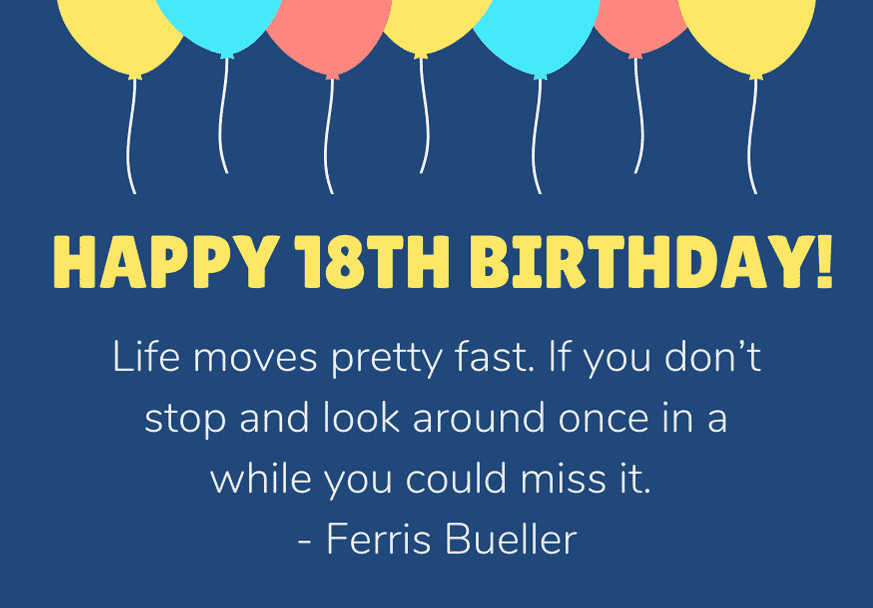 18th Birthday Sayings Beautiful 75 Incredible Happy 18th Birthday Messages and Sayings