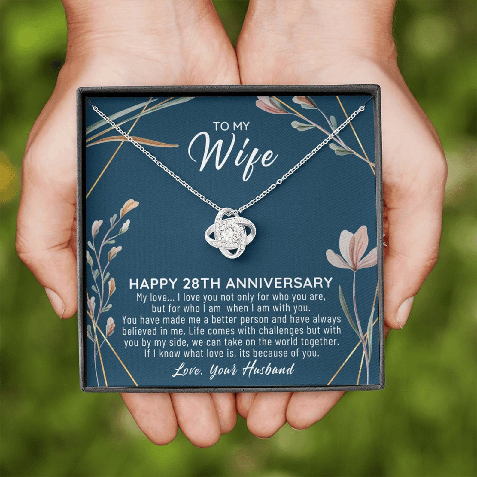 28th Anniversary Gift Lovely 28th Wedding Anniversary Gift for Wife 28th Anniversary Etsy