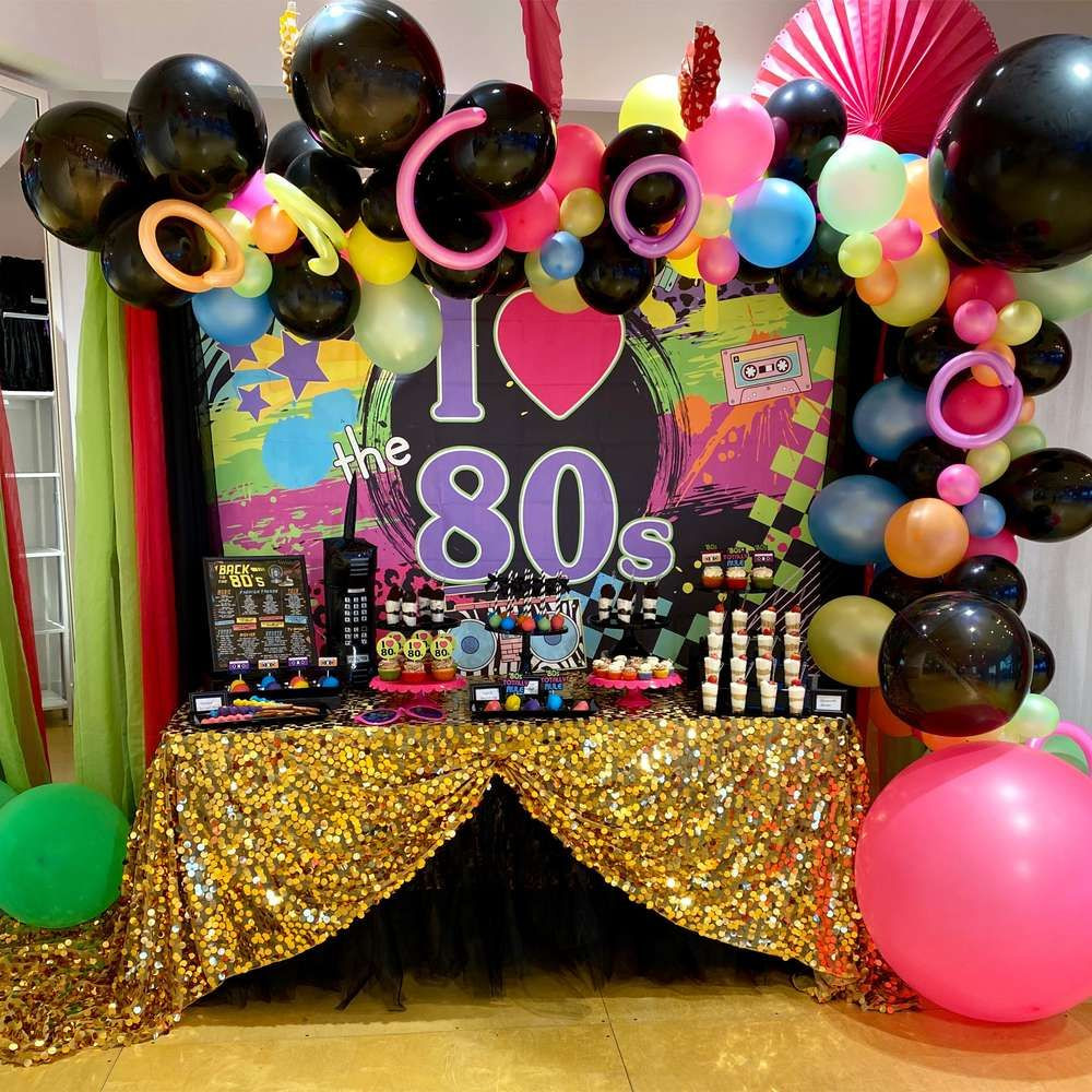 80s theme Party Decorations New I Heart the 80s Birthday Party Ideas 1 Of 10