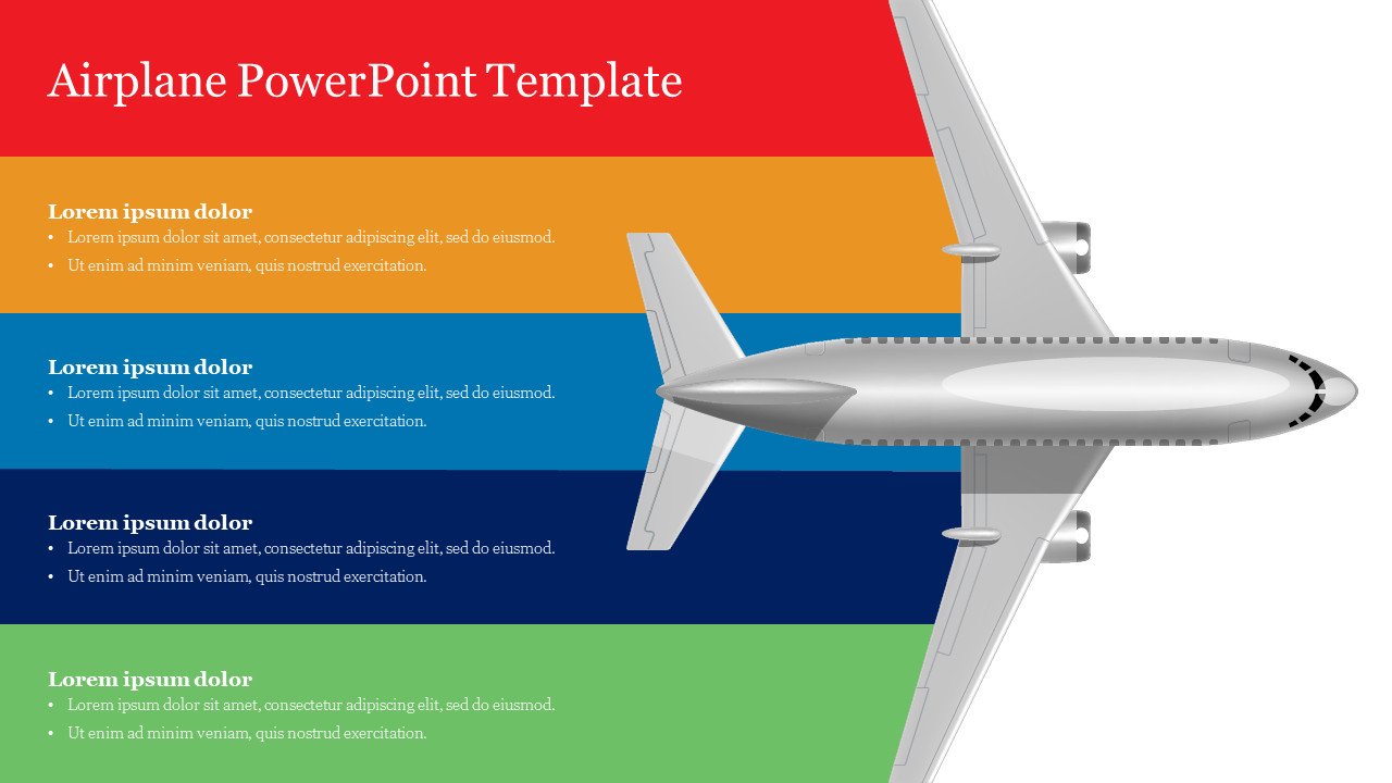 Airplane Powerpoint Template Beautiful Free Airplane Powerpoint Template for Presentations