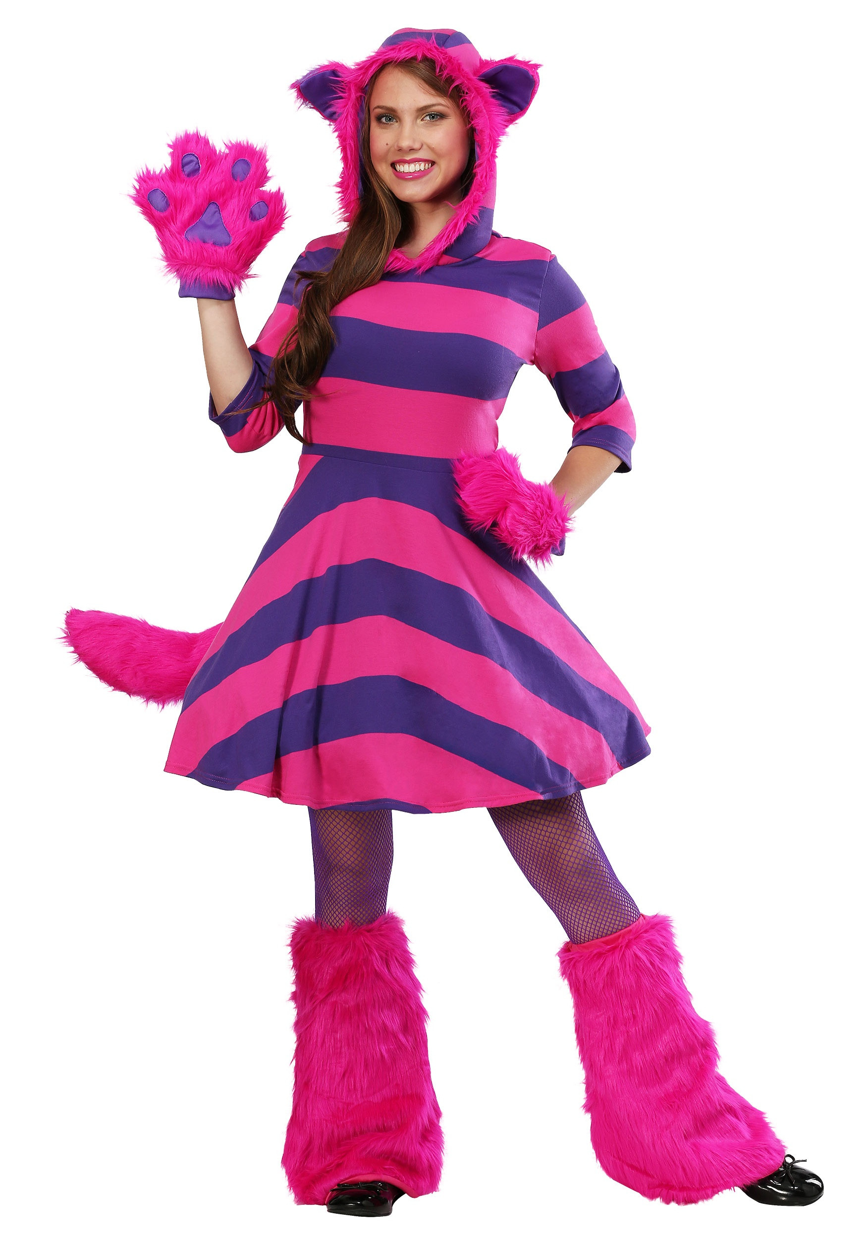 Alice Wonderland Cat Costume Unique Women S Plus Size Cheshire Cat Costume Dress