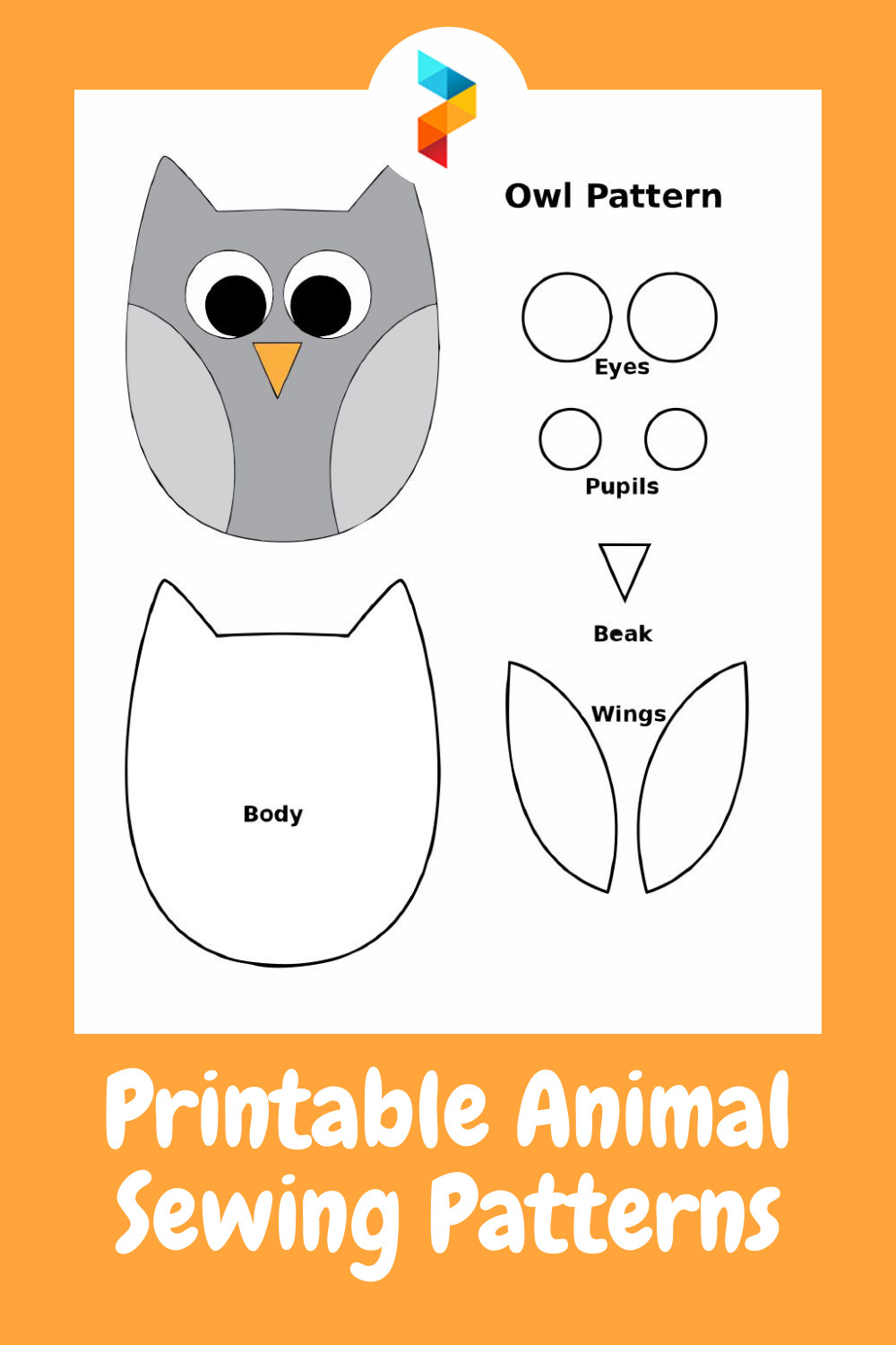 Animal Sewing Patterns Awesome 10 Best Free Printable Animal Sewing Patterns Printablee