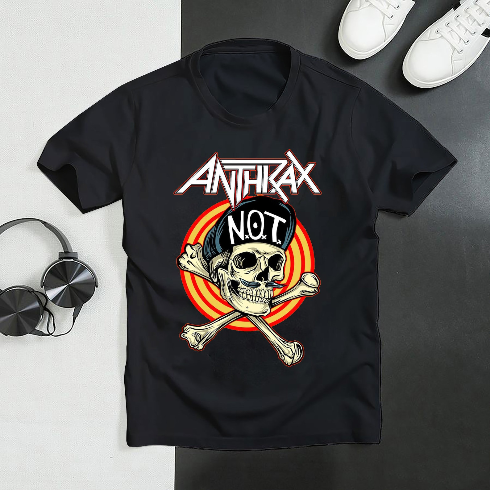 Anthrax T Shirts Lovely Anthrax Skullcap Cool Logo T Shirt Anthrax Rock Band Cool