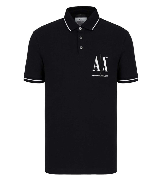 Armani Exchange Polo T Shirt Beautiful Buy Armani Exchange Black Logo Regular Fit Polo T Shirt for Men Line