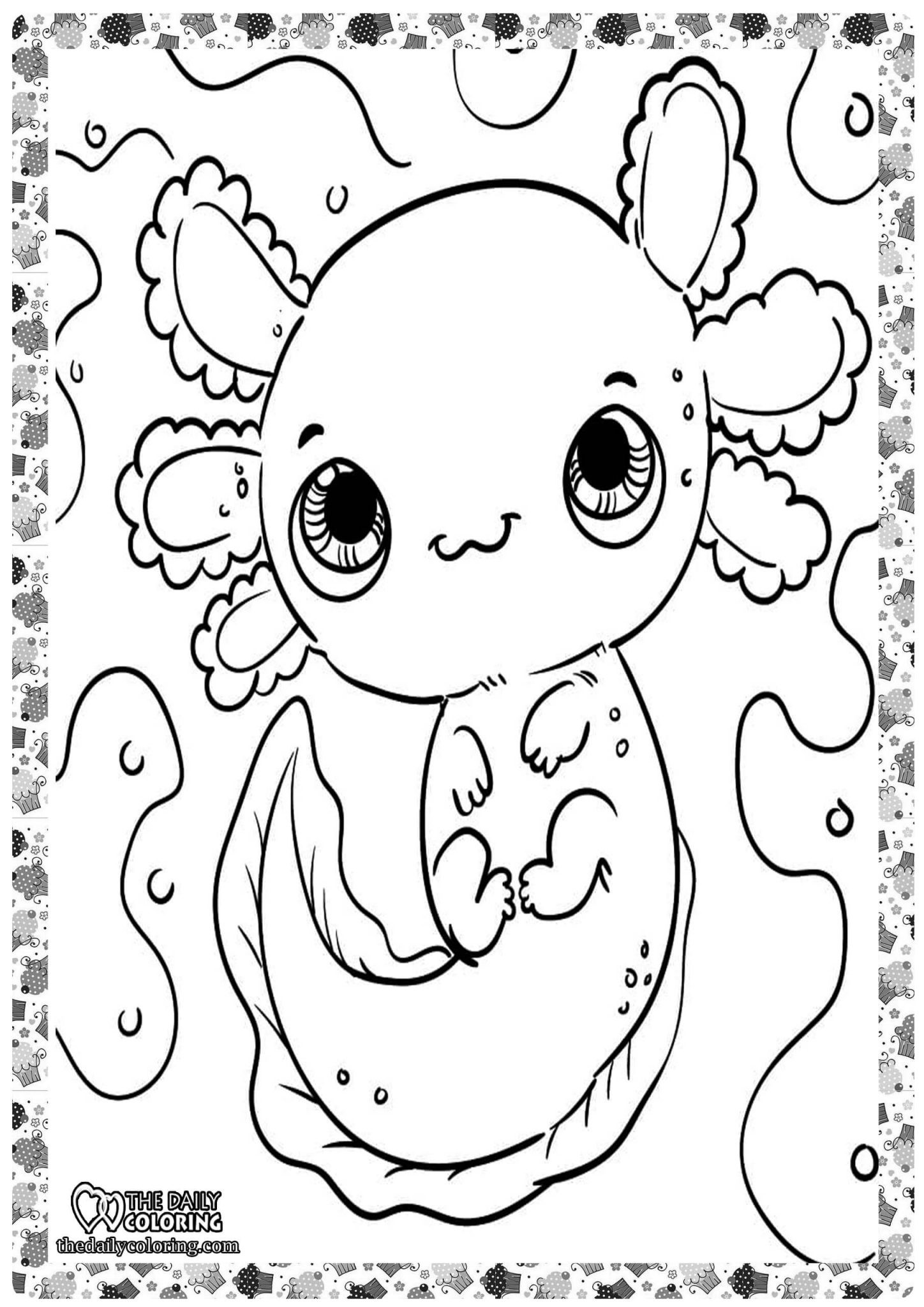 Axolotl Coloring Pages Best Of Axolotl Coloring Pages the Daily Coloring