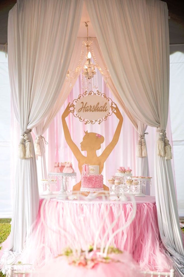 Ballerina Party Decorations Unique Kara S Party Ideas Elegant Ballerina Birthday Party