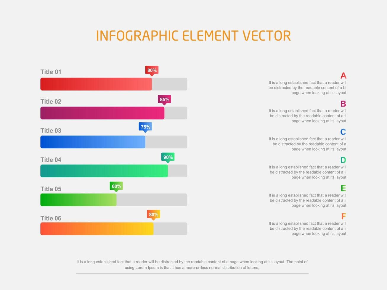 Bar Chart Infographic Unique Modern Horizontal Colorful Bar Chart Infographic Vector Art at