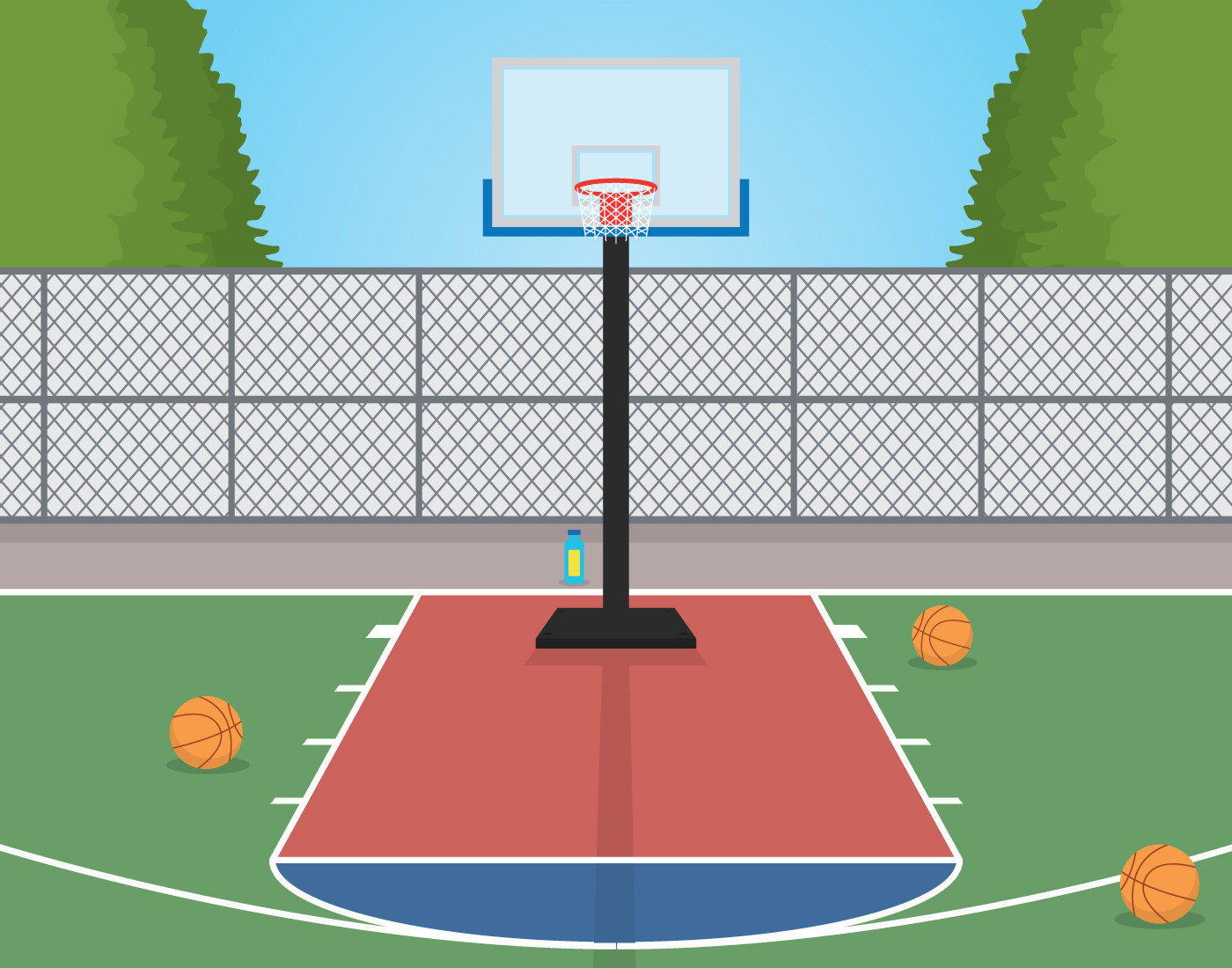 Basketball Court Clipart Awesome Basketball Court Vector Art at Vecteezy