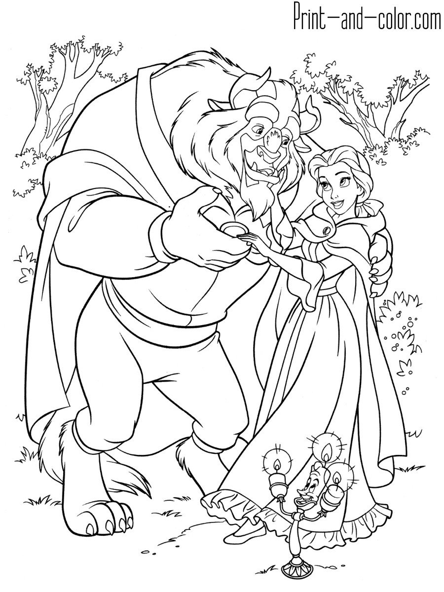 Beauty and the Beast Coloring Book Fresh Beauty and the Beast Coloring Pages