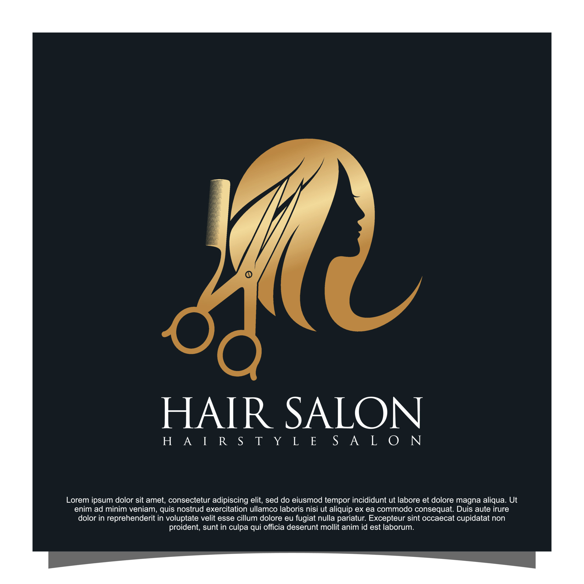 Beauty Salon Logo Design Lovely Hair Salon Logo Design Premium Vector Vector Art at Vecteezy