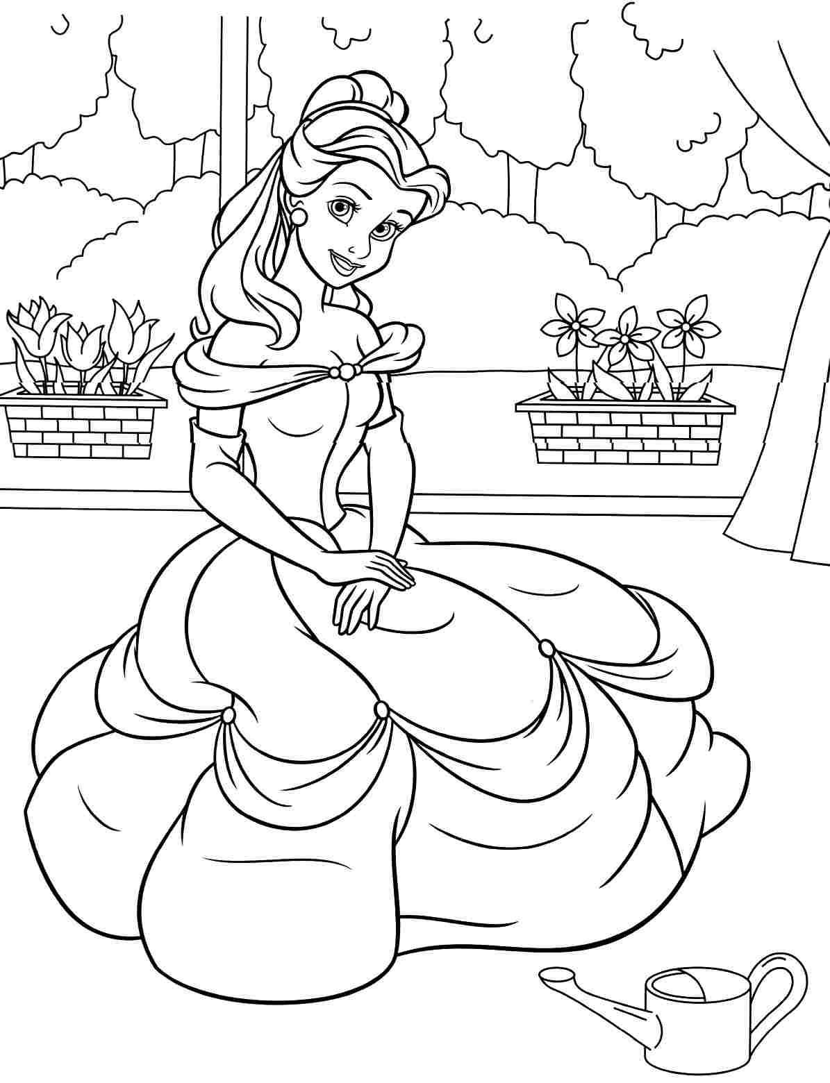 Belle Coloring Pages Fresh Free Printable Belle Coloring Pages for Kids