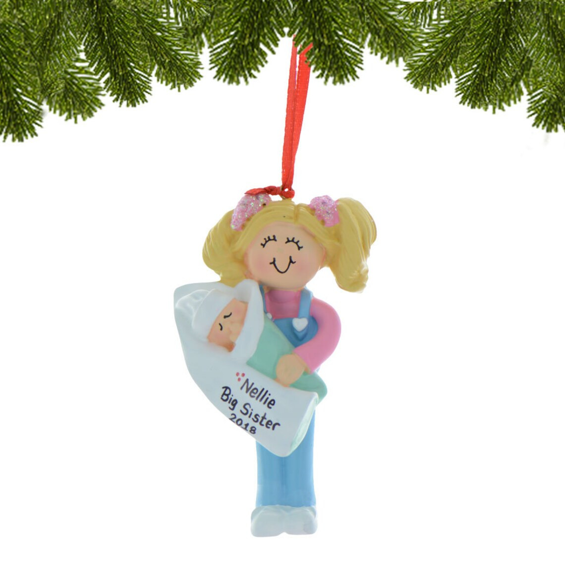 Big Sister ornament Best Of Personalized Big Sister ornament Blonde Teen Hug Christmas