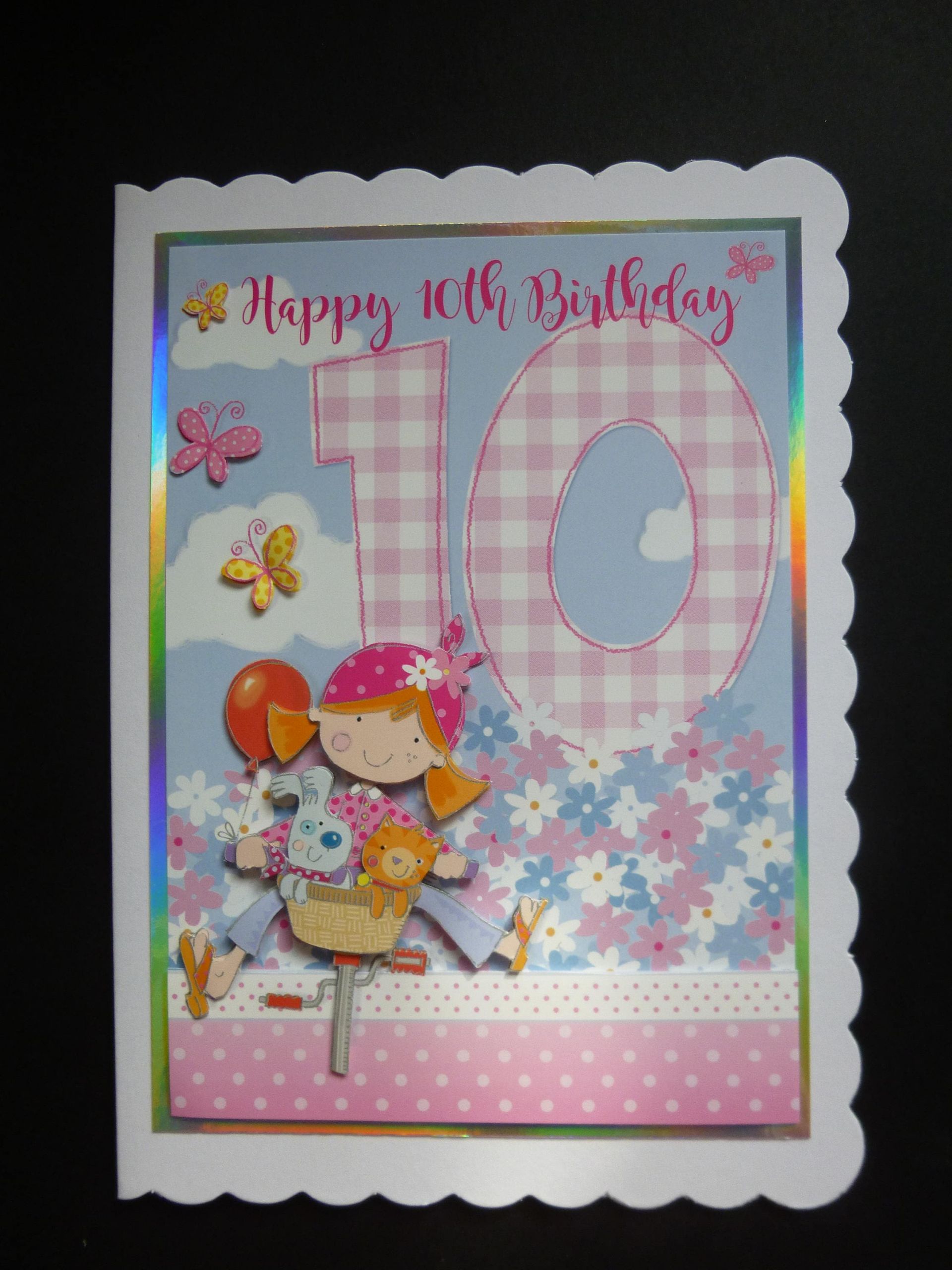 Birthday Card 10 Luxury 10th Birthday Card 10 Year Old Card 10 Year Girl Card Happy