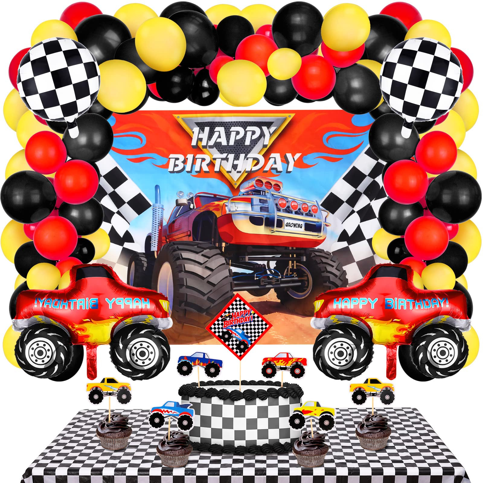 Birthday Party Truck Best Of Buy 83 Pieces Truck Birthday Party Supplies Truck Balloon Decoration