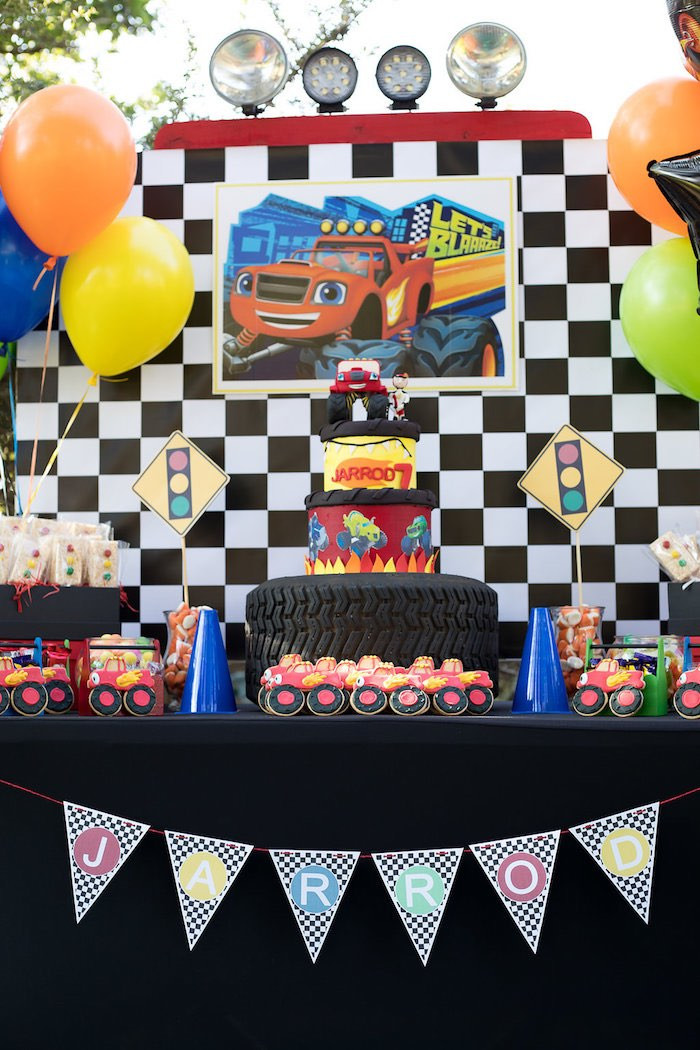 Blaze Birthday Party New Kara S Party Ideas Blaze and the Monster Machines Birthday Party