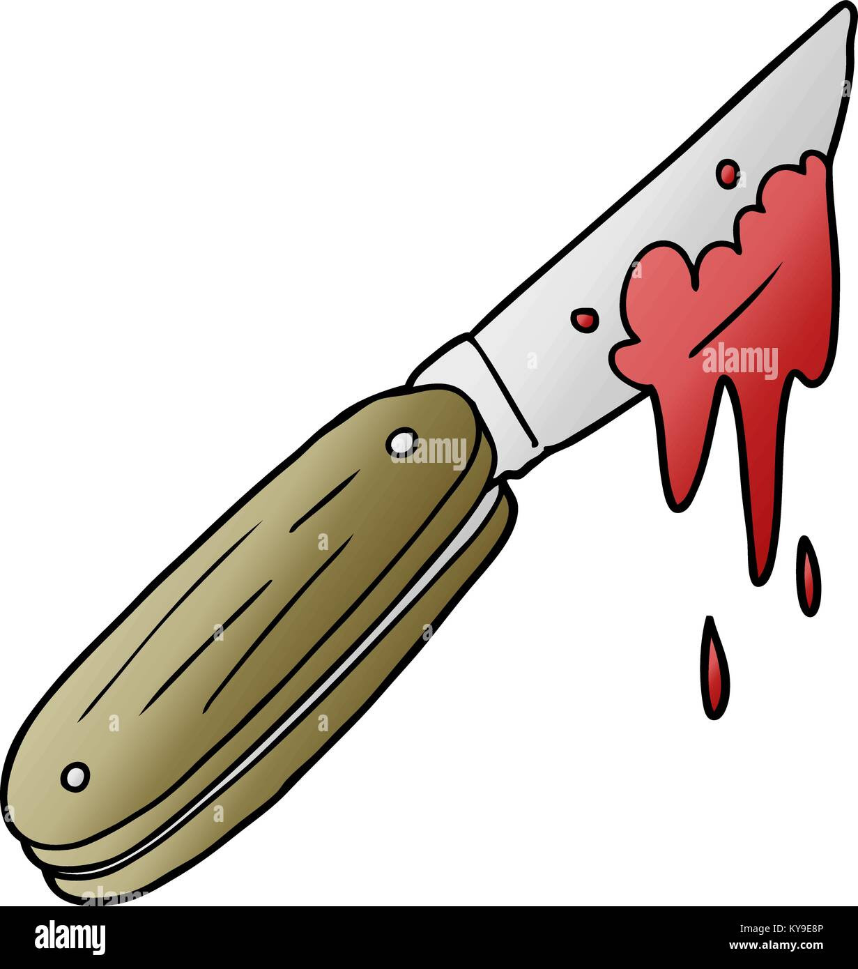 Bloody Knife Cartoon Lovely Cartoon Bloody Knife Stock Vector Image &amp; Art Alamy