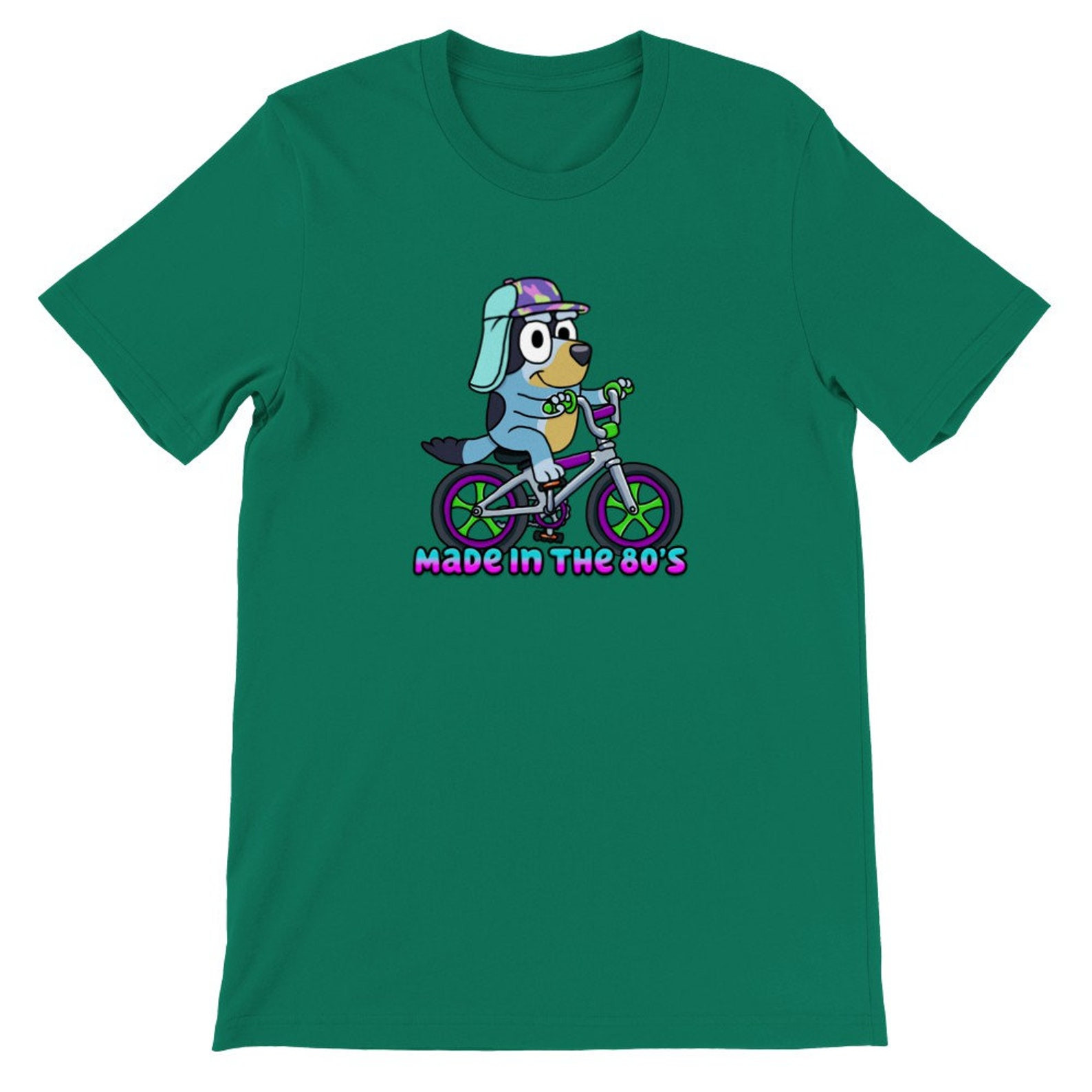 Bluey Bandit T Shirt New Bluey Bandit Made In the 80s Fairytale Retro Uni T Shirt