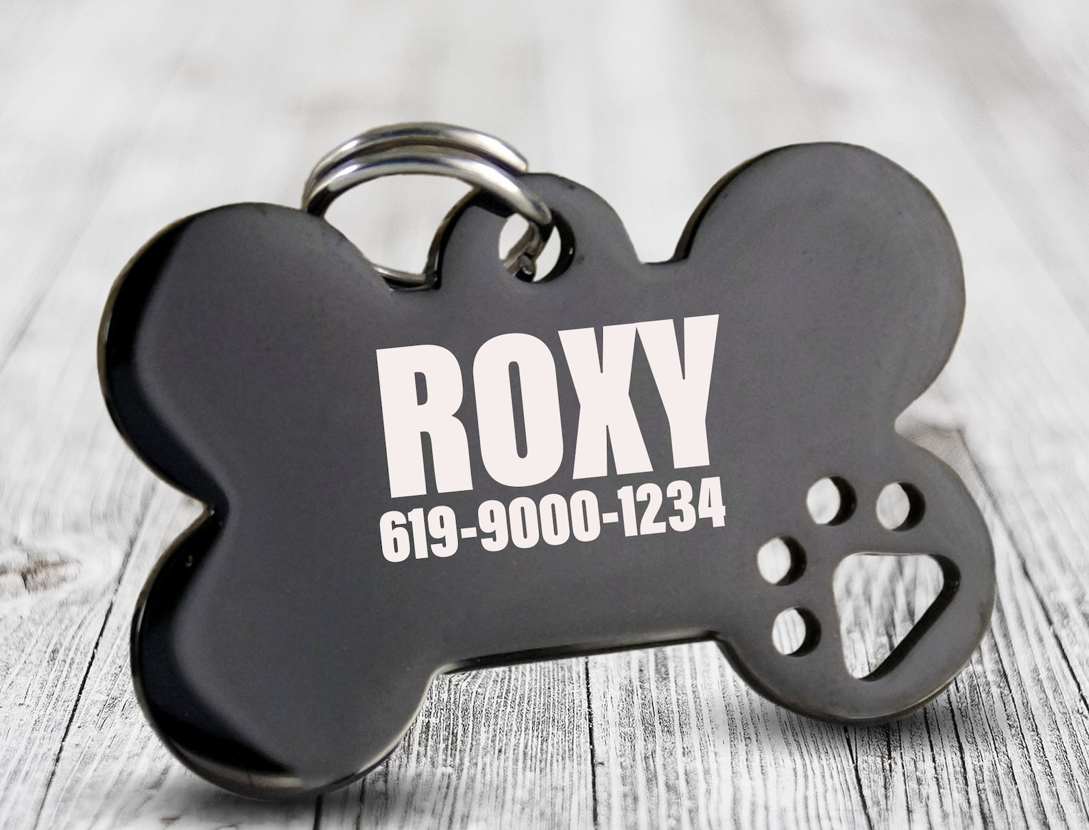 Bone Dog Tag Inspirational Gold Bone Dog Tag Bone Shaped Dog Tag Customized Dog Name