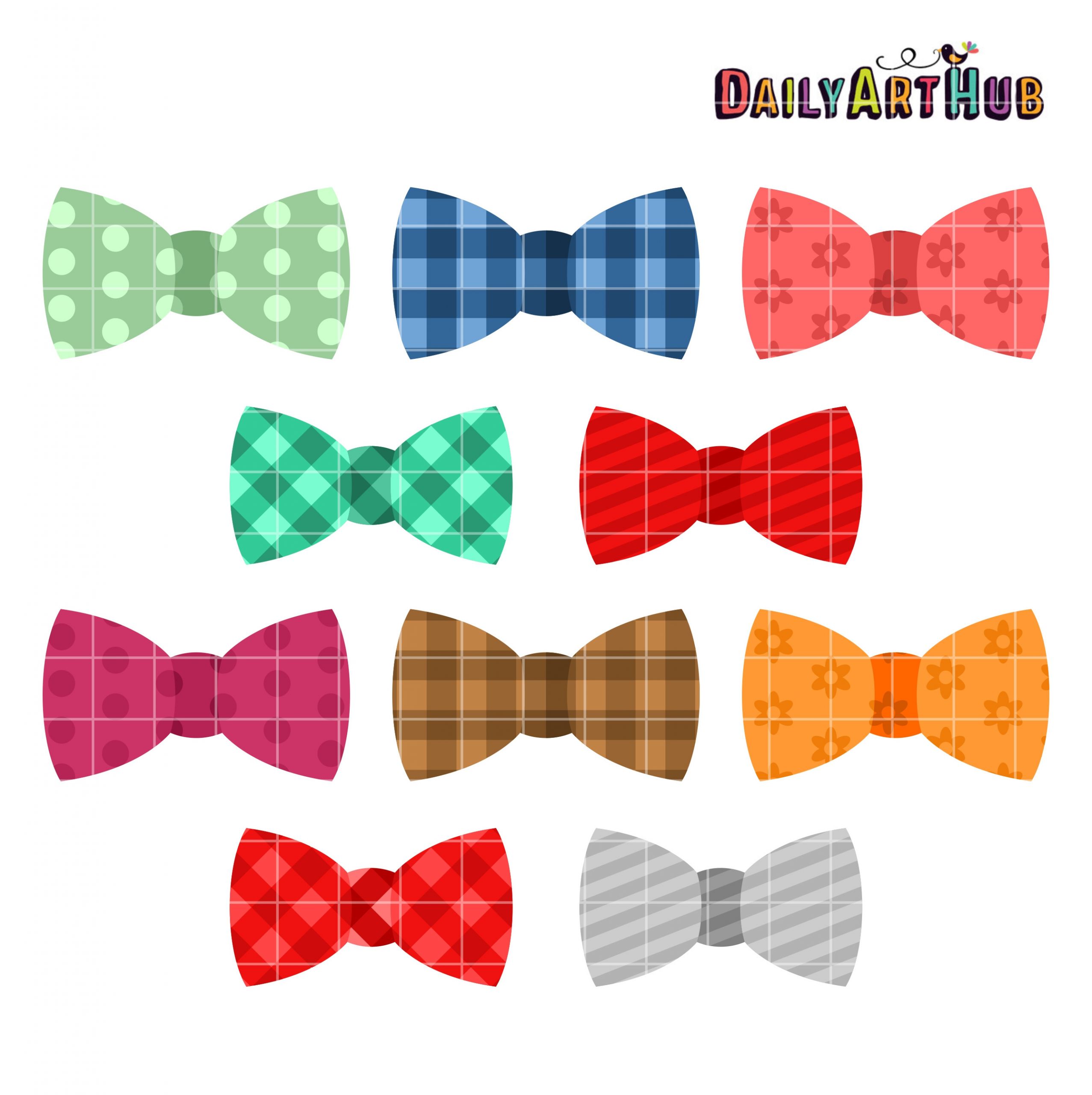 Bow Tie Clip Art Inspirational Bow Ties Clip Art Set – Daily Art Hub – Free Clip Art Everyday