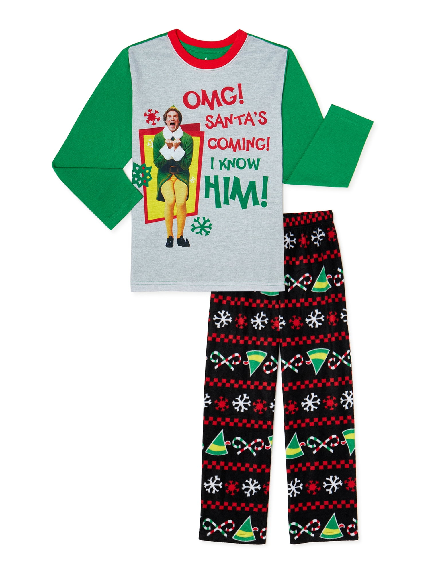 Buddy the Elf Pajamas Elegant Buddy the Elf Buddy the Elf Boys Long Sleeve top &amp; Long Pants Pajama