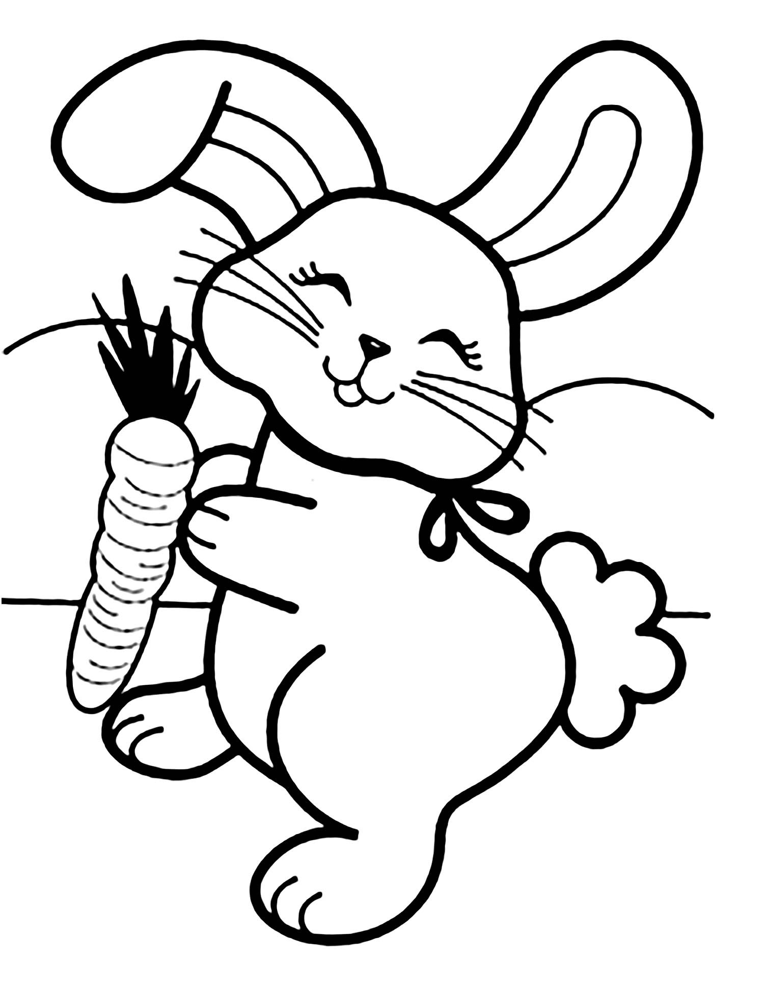 Bunny to Color New Free Rabbit Coloring Page to Rabbit &amp; Bunny Coloring Pages