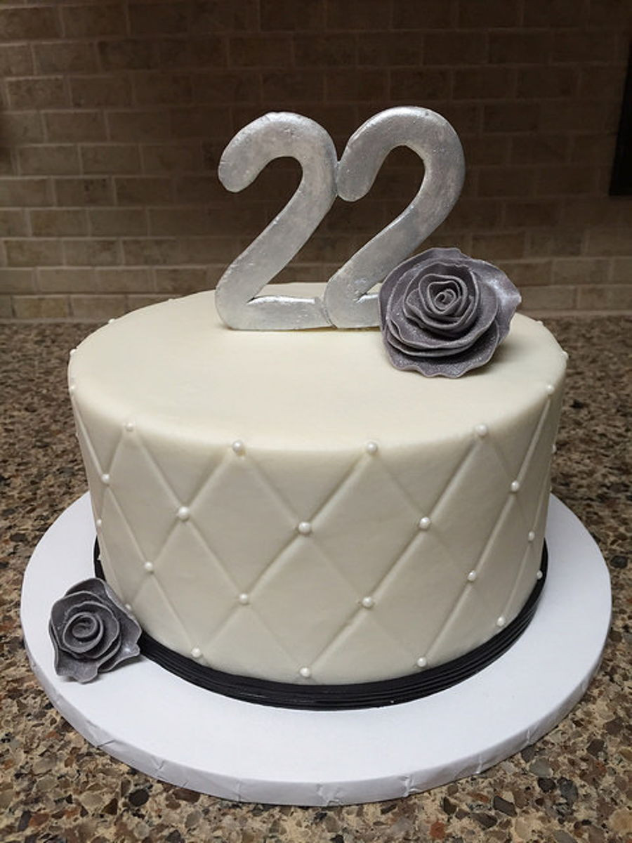 Cake Ideas for 22nd Birthday Best Of Black and White 22nd Birthday Cake Cakecentral