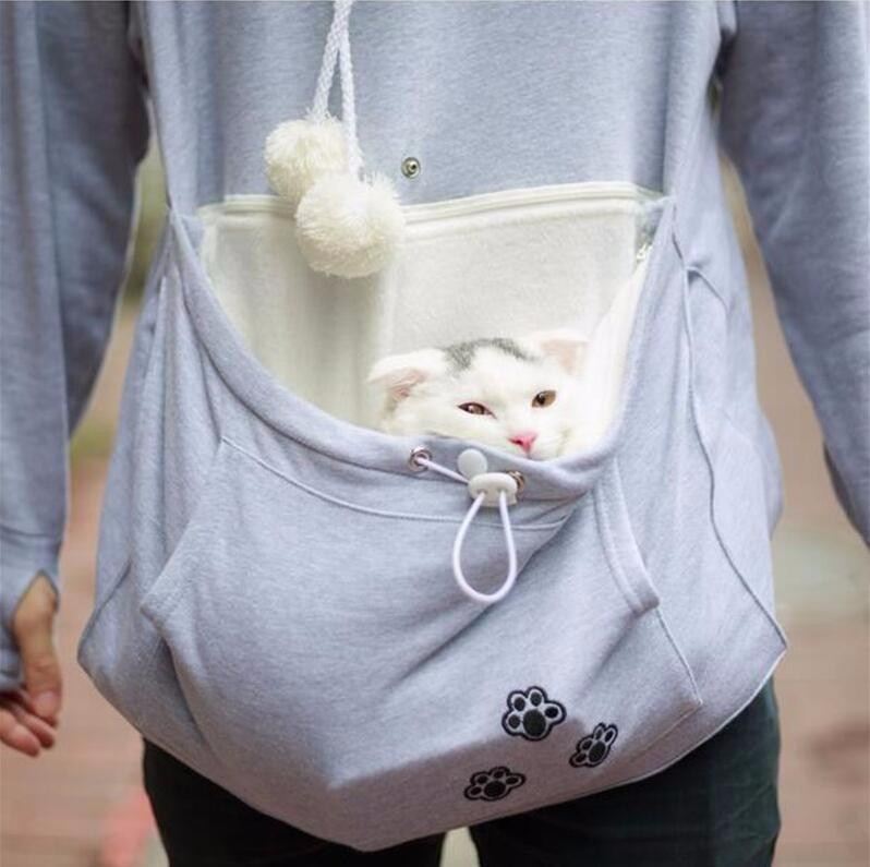 Cat Carrier Hoodie New Catagaroo Hoo S with Kangaroo Pouch for Your Cat