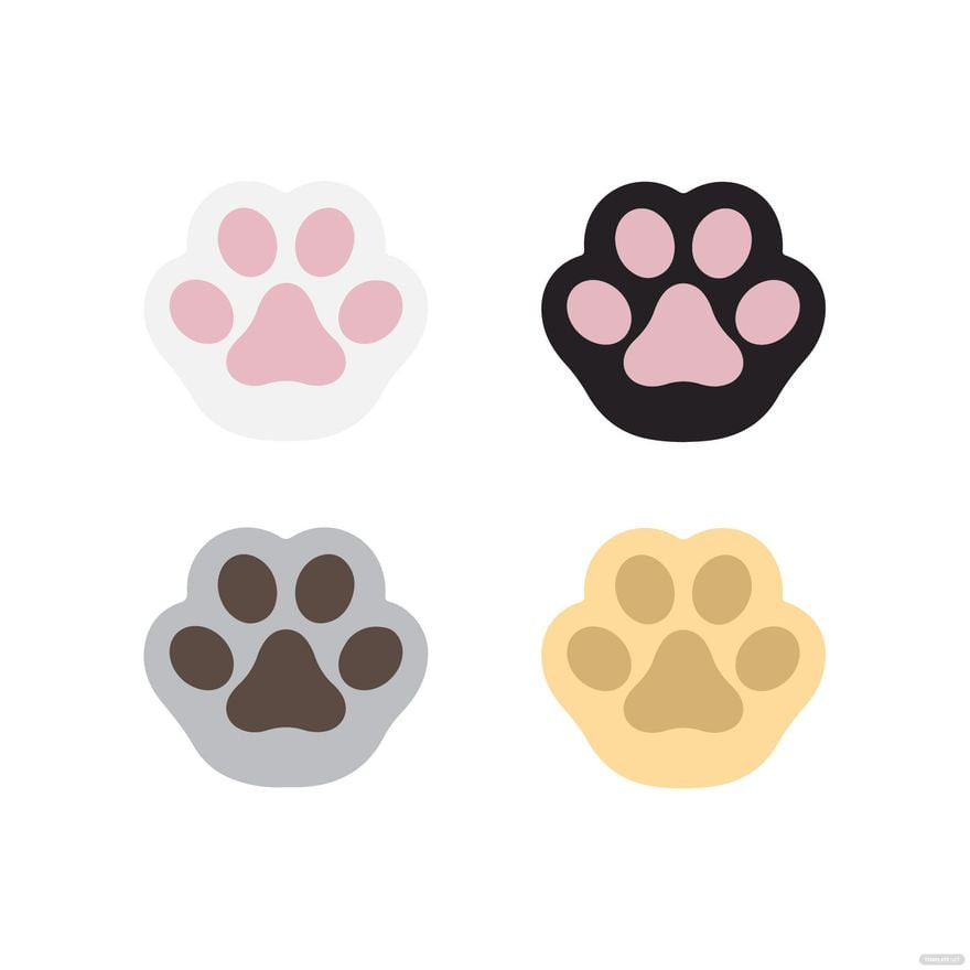 Cats Paw Vector Best Of Cat Paws Vector In Illustrator Svg Jpg Png Eps Download