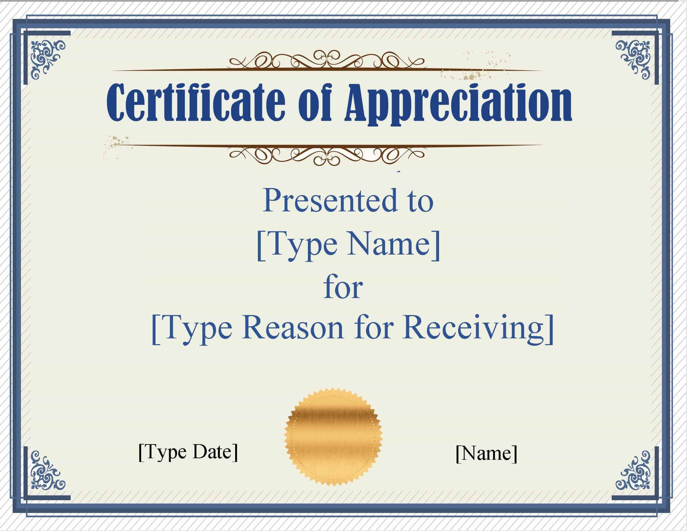 Certificate Template Word Free Download Elegant Free Certificate Template Word