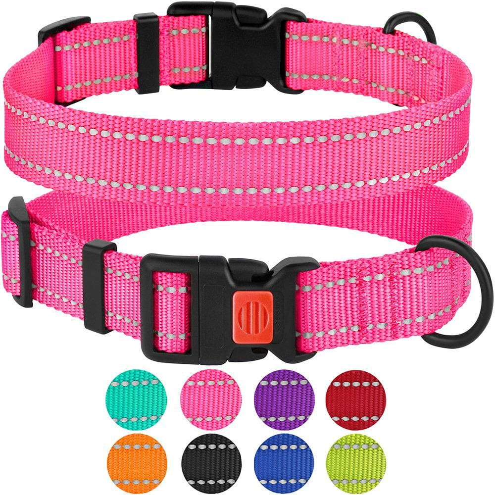 Cheap Dog Collars Elegant Reflective Dog Collar Safety Nylon Collars for Small Dogs Puppy with