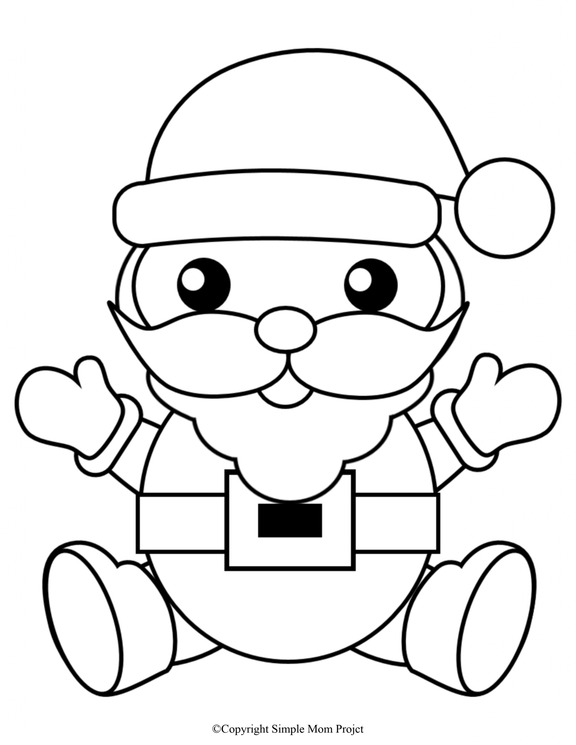 Christmas Coloring Santa Lovely Free Printable Christmas Coloring Sheets for Kids and Adults Simple