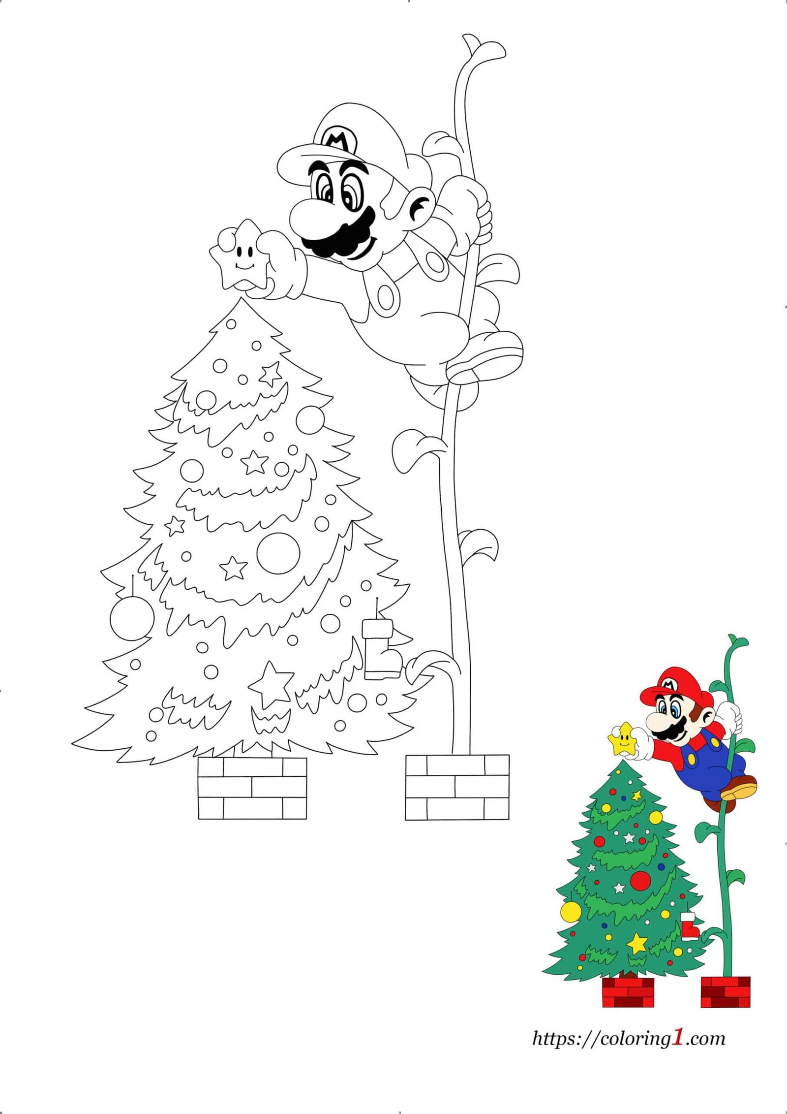 Christmas Mario Coloring Pages Best Of Mario Christmas Coloring Pages 2 Free Coloring Sheets 2021