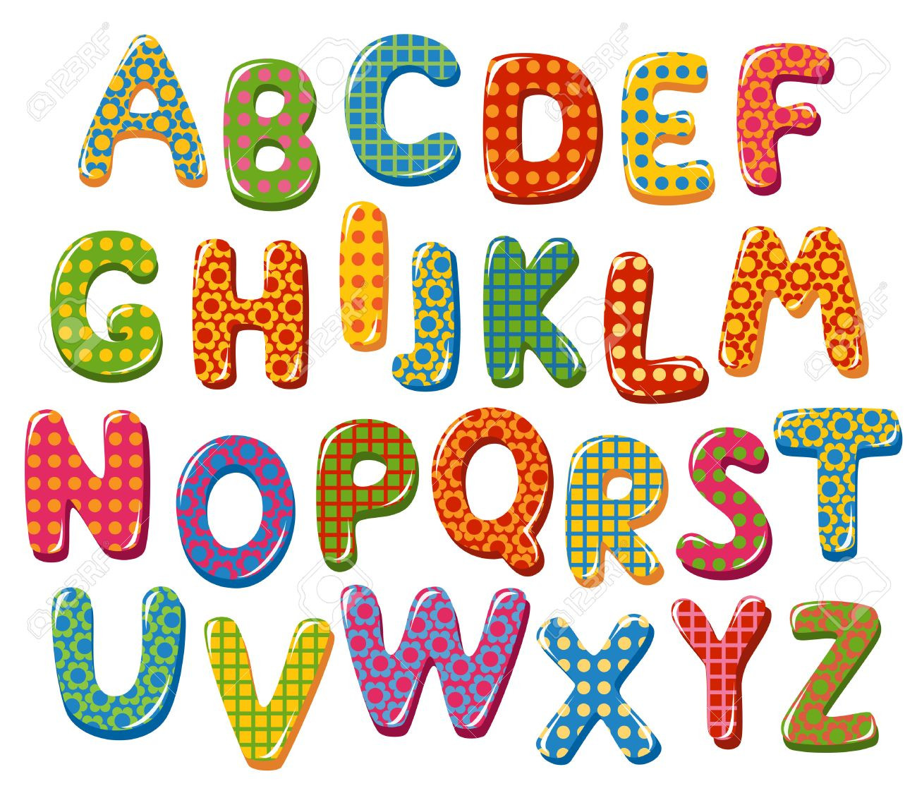 Clip Art Letters Beautiful Colorful Alphabet Letters Clip Art 20 Free Cliparts