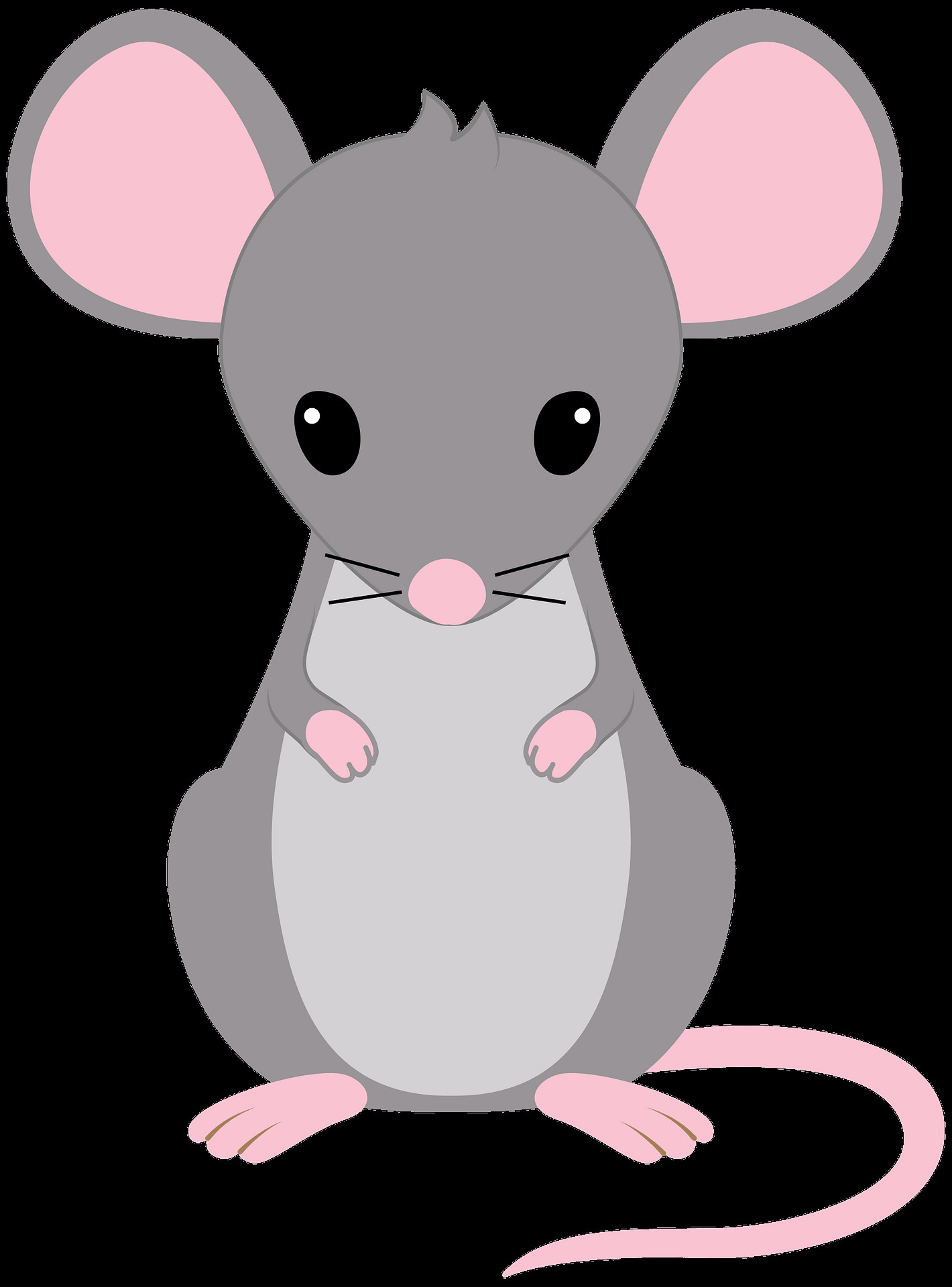 Clip Art Mouse Elegant Cartoon Mouse Clipart