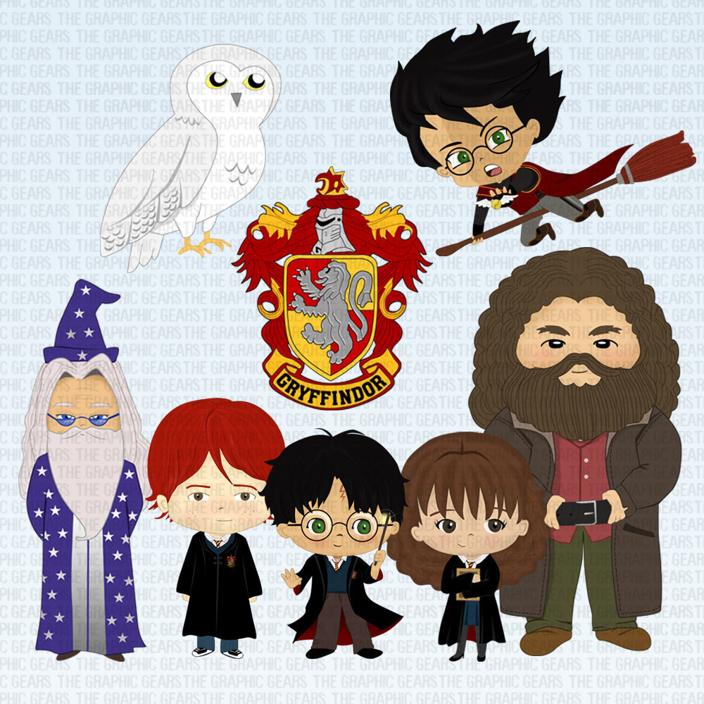 Clipart Harry Potter Best Of Illustrations — Harry Potter Clip Art Set Harry Potter Characters