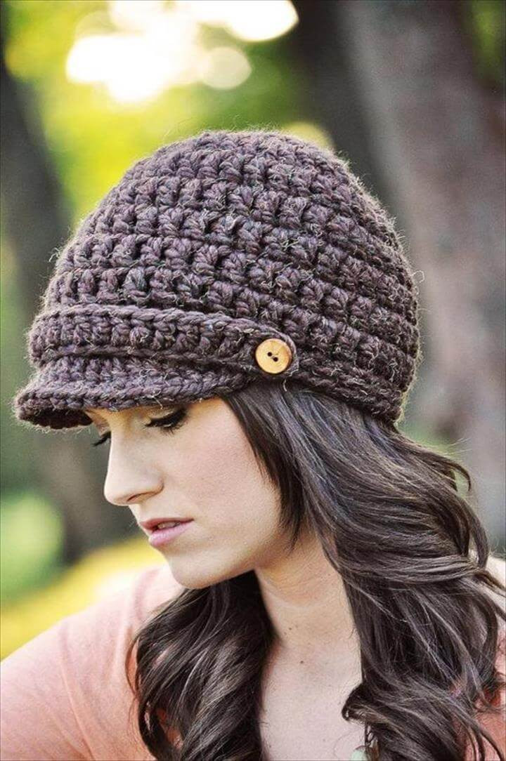 Crochet Beanie Hat New 26 Diy Crochet Brimmed Beanie Hats