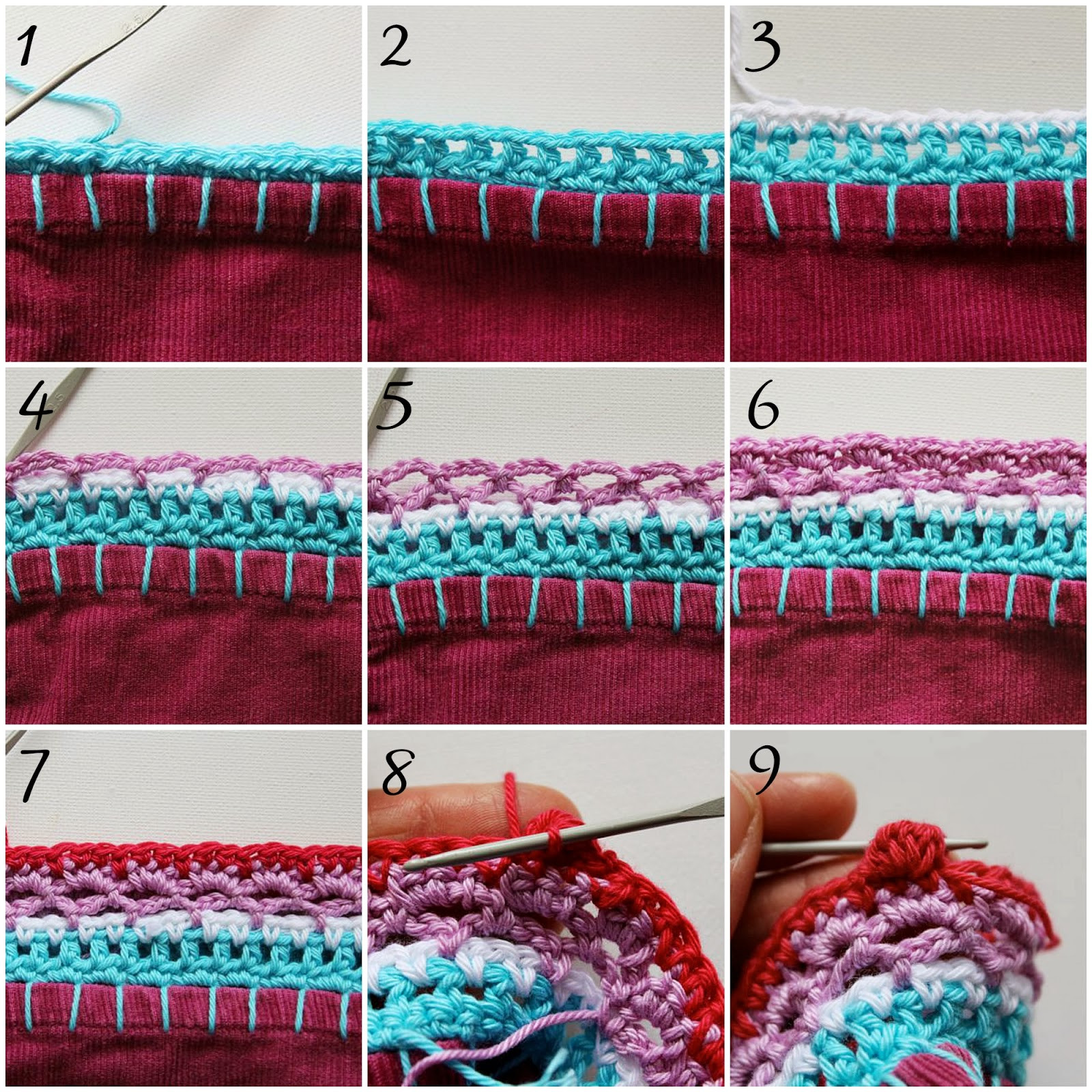 Crochet Edge Stitches Luxury My Rose Valley Crochet Edging Tutorial