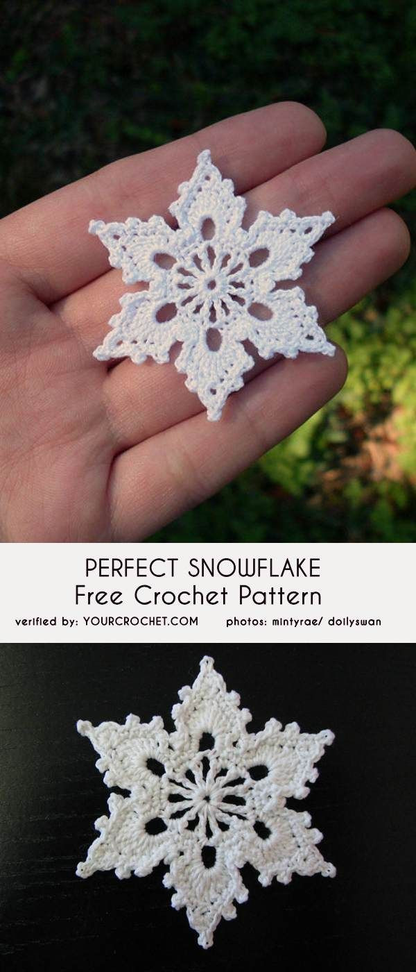 Crochet Snowflake Pattern Free Awesome Printable Snowflake Crochet Pattern