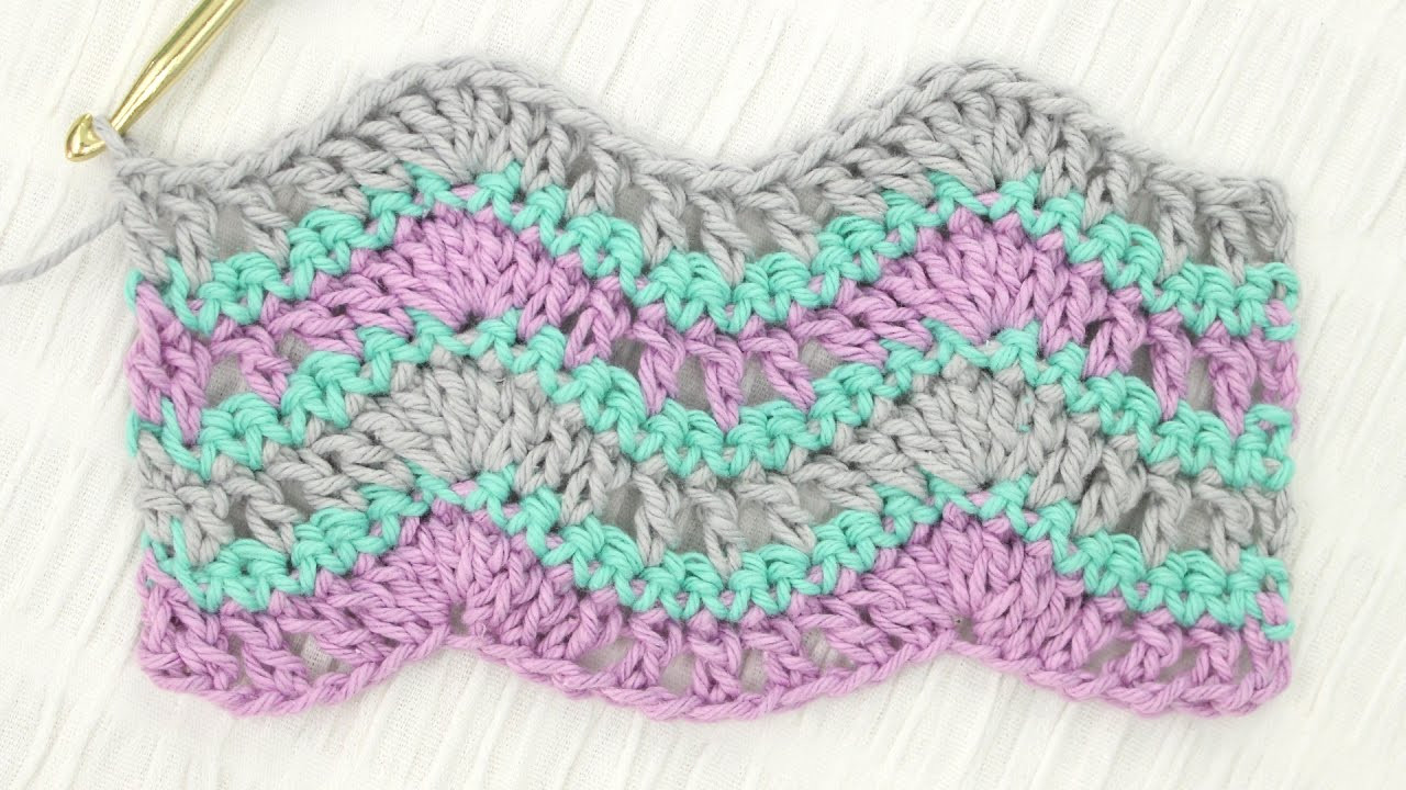 Crochet Wave Stitch Lovely Simple Wave Stitch Crochet Tutorial