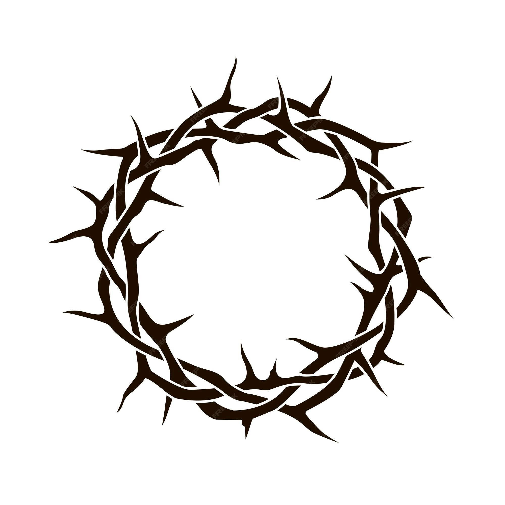 Crown Of Thorns Vector Awesome Premium Vector